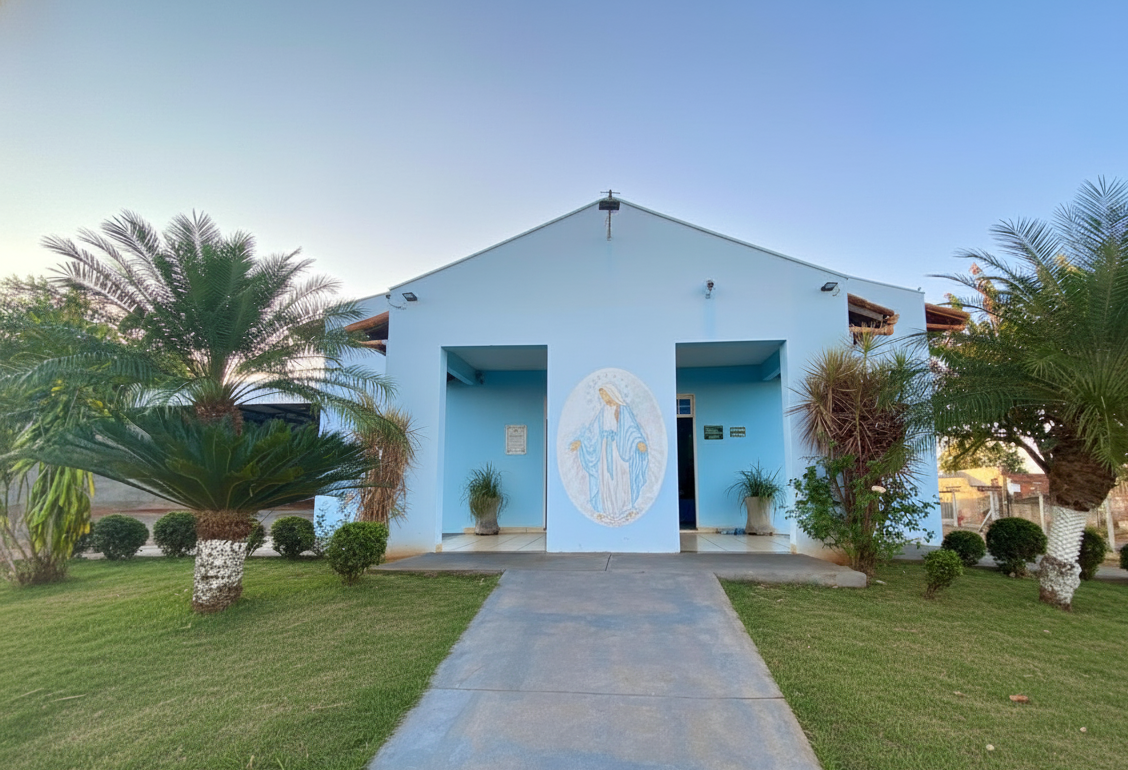 Entrada principal da Paróquia Nossa Senhora das Graças